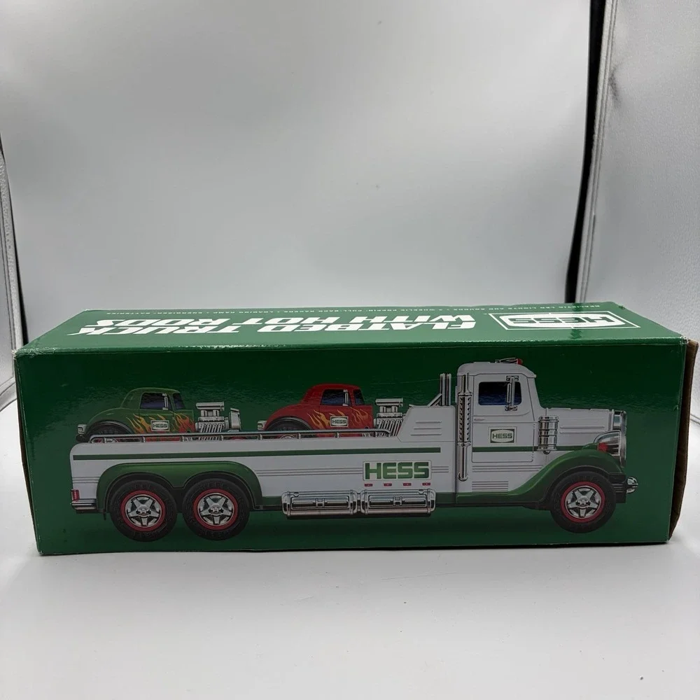 Hess Truck 2022 Flatbed Truck and Hot Rods W/ Led Lights & Sounds